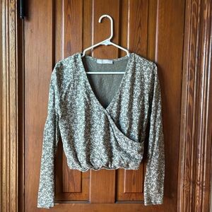 Known Supply Floral Cropped Top